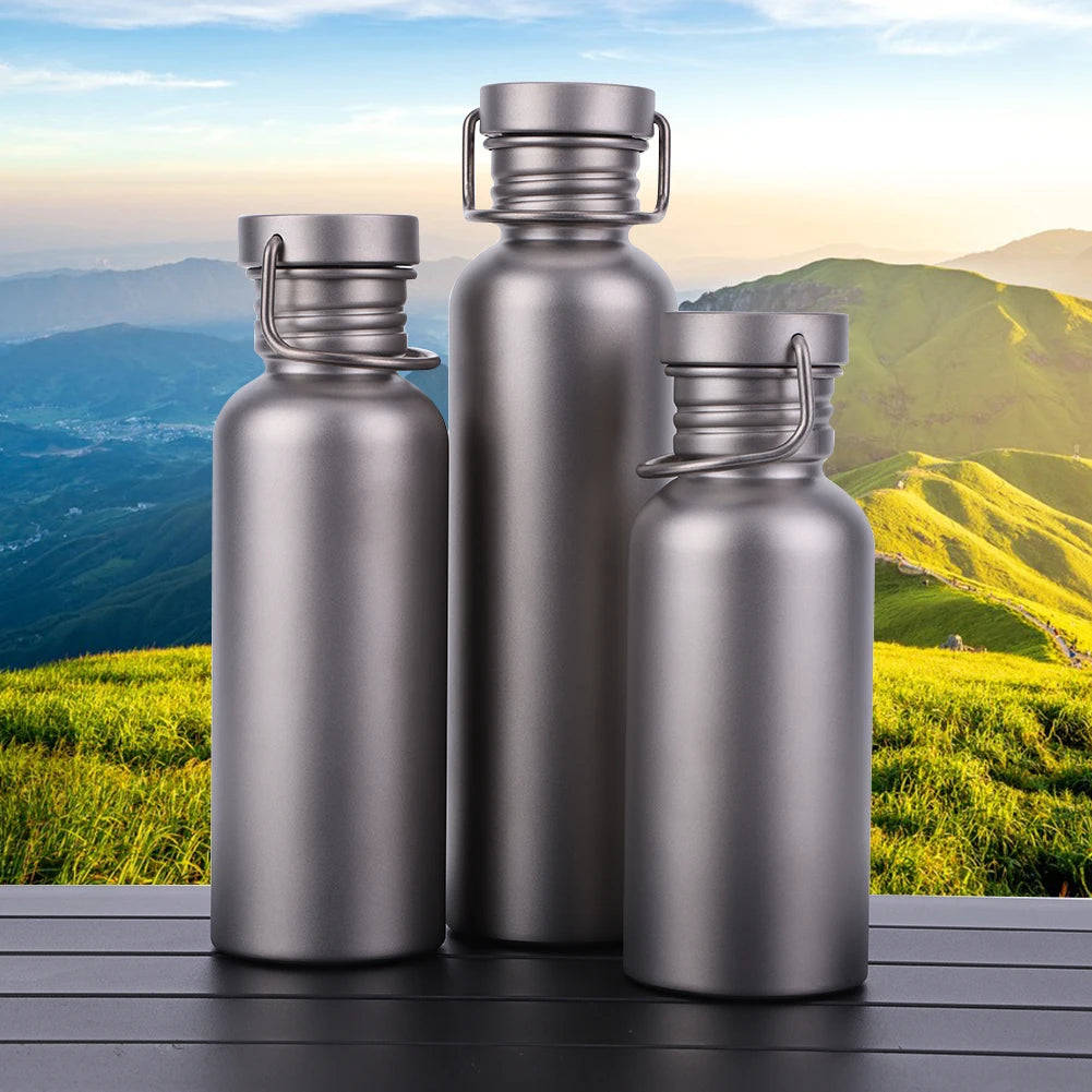 500-750ml Titanium Water Bottle Sports Kettle Leak-Proof Ultralight Water Bottle Tourism Sports Bottle Outdoor Sport Supplies