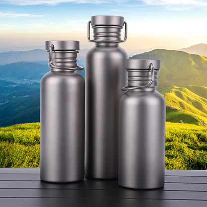 500-750ml Titanium Water Bottle Sports Kettle Leak-Proof Ultralight Water Bottle Tourism Sports Bottle Outdoor Sport Supplies