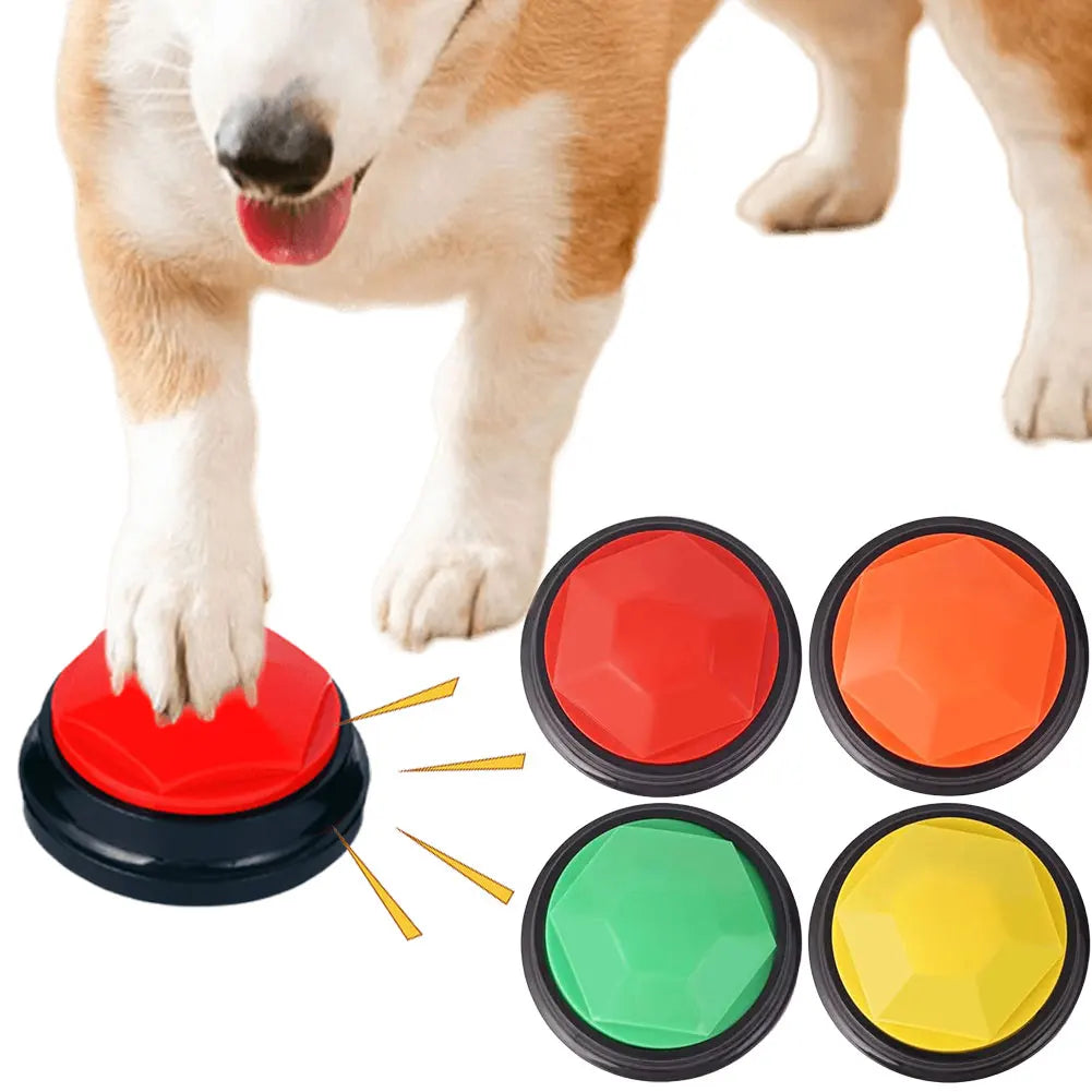 Dog Training Buttons Recordable Pet Interactive Toys Portable Pet Speech Buttons for Pet Communication