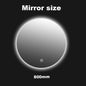 LED Bathroom Mirror Round Vanity Mirror With Backlit Lights Wall Mounted Dimmable 3 Color Lighting IP54