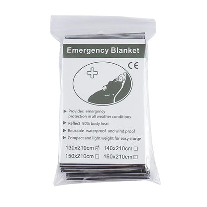30-1PCS Emergency Rescue Blanket Outdoor Survive First Aid survival blanket Military Rescue Kit Rescue Foil Thermal Blanket ﻿