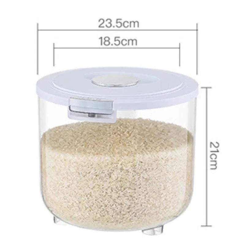 Large Upgrade Food Rice Bucket Household Insect-proof Moisture-proof Rice Barrels Sealed Rice Storage Tank Flour Grain Storage