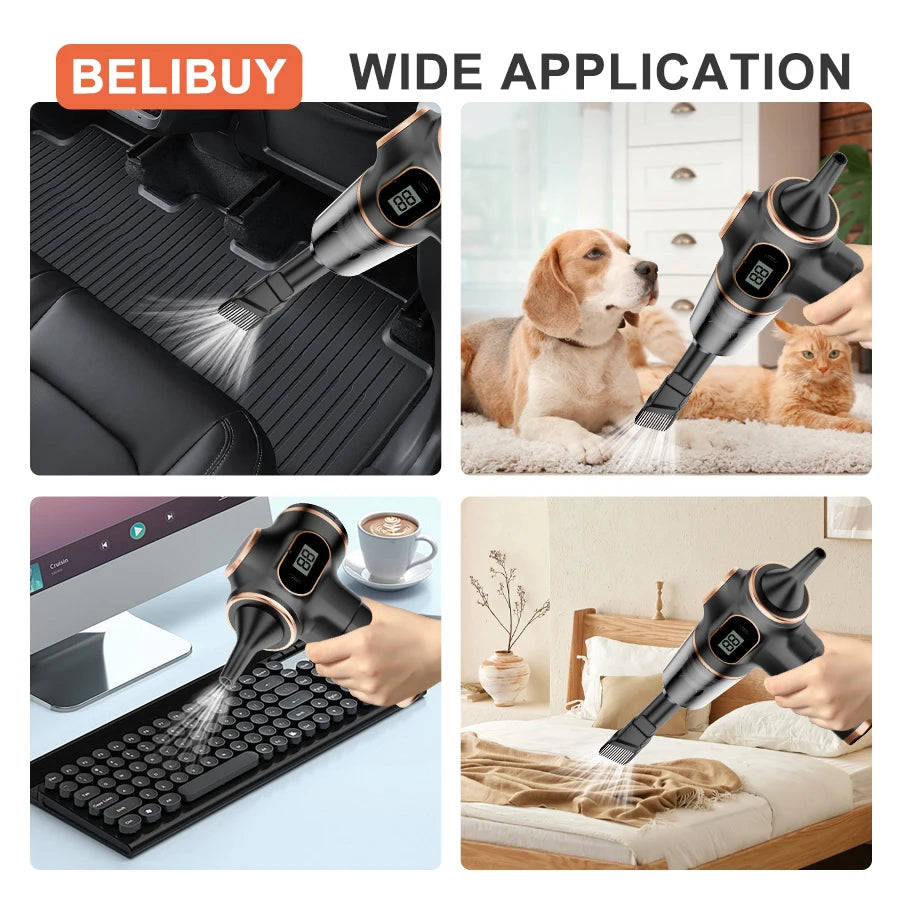 ABS Wireless Car Vacuum Cleaner - Household Appliance - Sofa - Office - High Power - Household Cleaning Machine - Carpet Cleaner