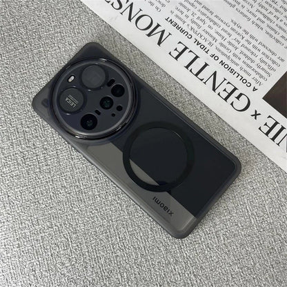 For Xiaomi 15 Ultra Case Magnetic Wireless Charging Camera Protection Lens Film Silicone MagSafe Transparent Shockproof Cover