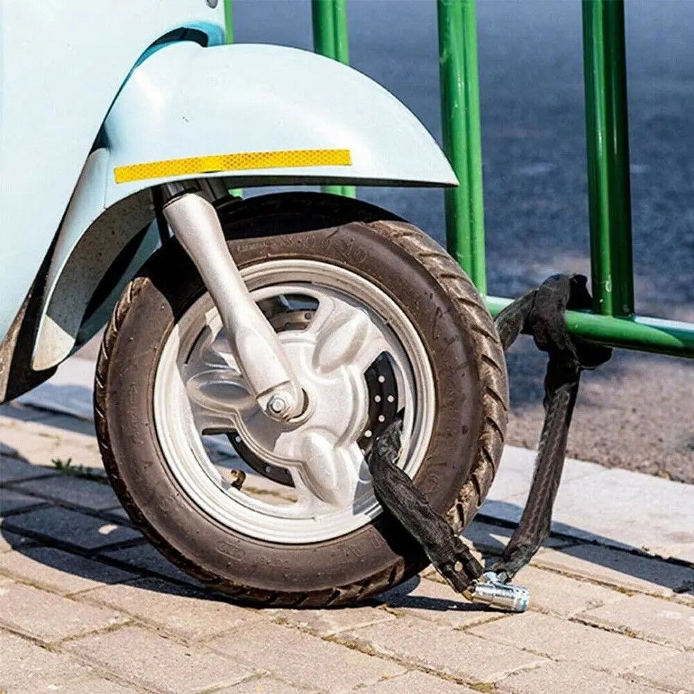 1.8M Heavy Duty Motorcycle Lock Anti-theft Bike Lock Strength Security Lock Road Accessories Motorbike Steel Chain Lock Padlock