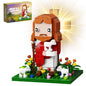 324 Stück Jesus Bausteine Set Kreuzigung Pate Weihnachtsgeschenke für Jungen und Mädchen