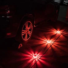 6 Pack LED Road Flare Emergency Light Roadside Safety Beacon Pan Flash Warning Light Kit for CarsTrucks Boats | 9 Flashing Modes