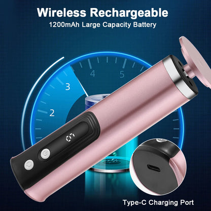 Electric Foot Callus Remover Nail Polisher 2-in-1 6-Speed Dual Grinding Heads Pedicure Tool for Smooth Heels Dead Skin Removal