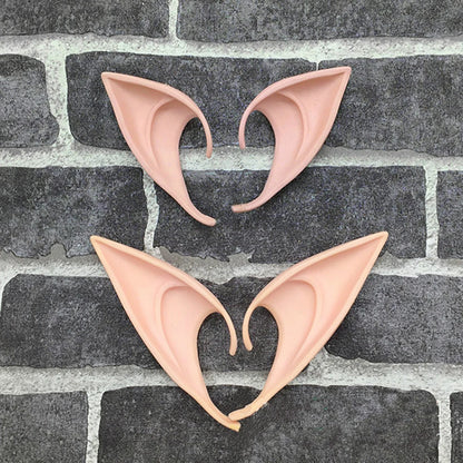 1-10Pairs Halloween Elf Ears,Latex Ears for Angel,Halloween Cosplay Decoration,Masquerade Costume,Fairy Photo Props for Girl