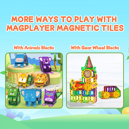 Magnetic Building Blocks Set Construction Game Children Montessori Educational Magnets Toys Magnetic Tiles For Toddlers Gift