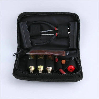 1 Set Tire Tyre Repair Kit Puncture Tubeless Tools Emergency Bike Motorcycle Car Tire Repair Tool Set with Rubber Strips