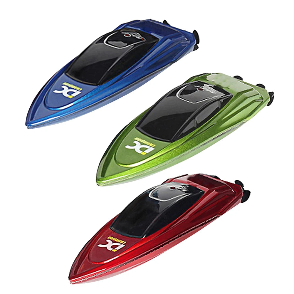 Waterproof 2.4GHz RC Boat High Speed Electric Ship Water Model with LED Lights Children Remote Control Ship Toy
