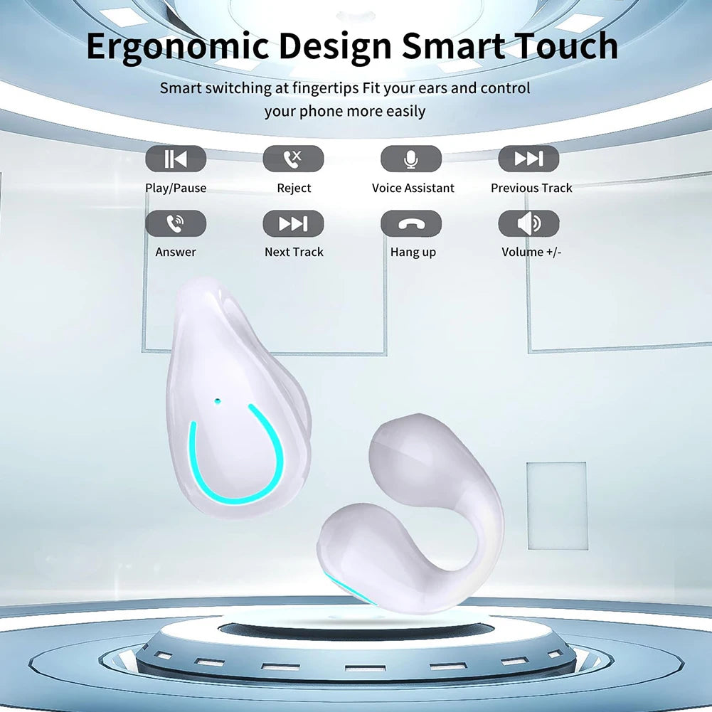 YYK-Q71 Q80 Wireless Bluetooth Translation Earbuds LED Digital Display Type-C Charging Translators Headphone For Travel Business