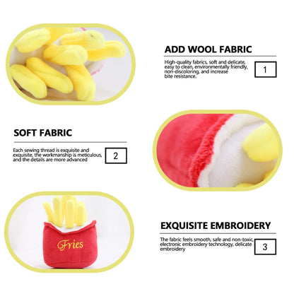 1Pc Pet Toys Fruit Animals Cartoon Dog Toy Stuffed Squeaking Cute Plush Puzzle for Dogs Cat Chew Squeaker Squeaky Toy