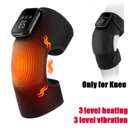 Eletric Heating Knee Massage Device Vibration Knee Pads for Shoulder Elbow Joint Warm Massage Thermal Knee Pad Blood Circulation
