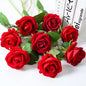 1/5/10/20pcs Roses Artificial Flowers Rose Flower Branch Artificial Red Roses Realistic Fake Rose for Wedding Home Decor
