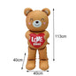 Valentine's Day Foil Balloon Decor Teddy Bear Foil Balloon Love Balloon Heart Balloons for Valentines Wedding Party Decor