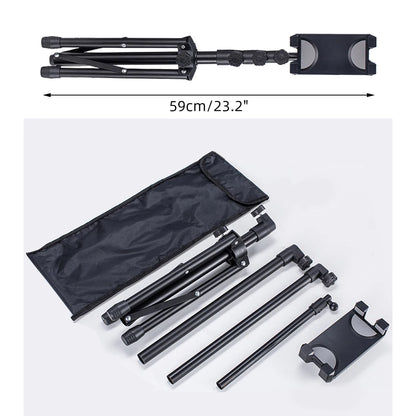 Tablet Tripod Stand Holder Height Adjustable Phone Floor Mount Stand for 4.7-12.9 Inch Device