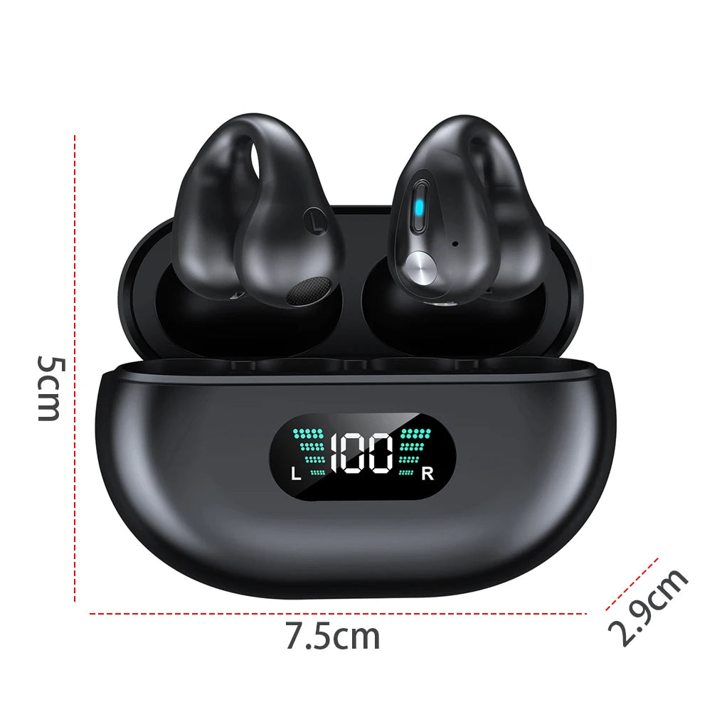 YYK-Q71 Q80 Wireless Bluetooth Translation Earbuds LED Digital Display Type-C Charging Translators Headphone For Travel Business