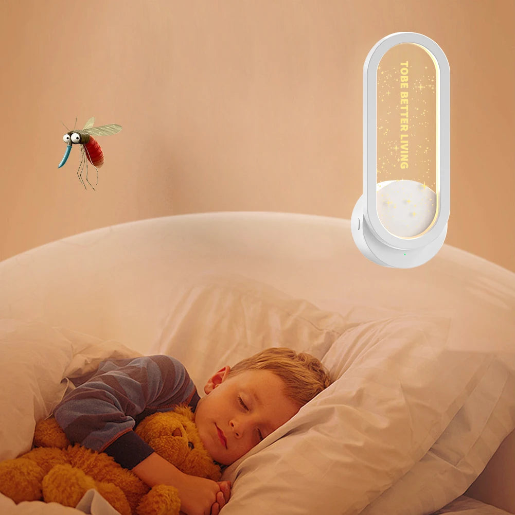 Ultrasonic Mosquitoes Repeller US EU Plug-in LED Night Light Bugs Killers Fly Trap Bugs Capture Killer for Home Office