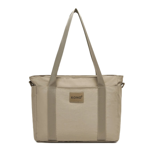 Kono Large Lightweight Tote Bag for Women, 15.6-inch Laptop Shopper & Work Bag, Office Travel School Shopping