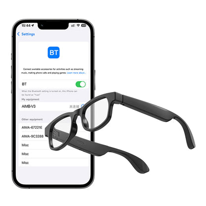 AI Translation Smart Audio Sunglasses Built-in Mic & Speakers BT Glasses for Office Driving Cycling Outdoor Sports