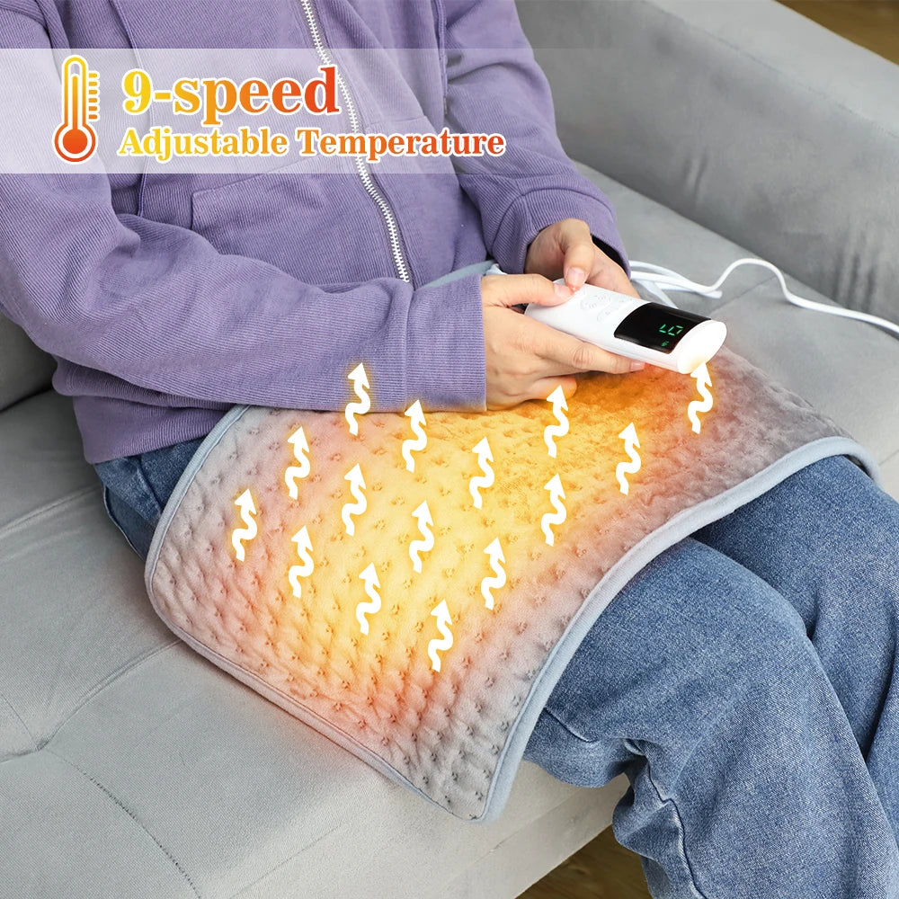Electric Heating Pad for Cramp Menstrual Hand Foot Winter Warmer 9 Temperature Heated Blanket Office Mat Home Use Legs Warming