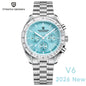 PAGANI DESIGN 2024 New V5 PD1701 Men's Watches Luxury Quartz Watch Men Sport Speed Chronograph AR Sapphire glass 100M Waterproof