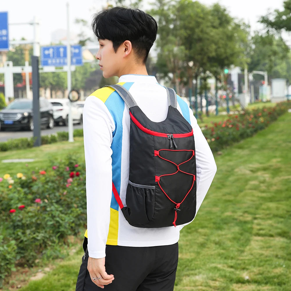 10L Foldable Portable Backpack Folding Mountaineering Bag Ultralight Outdoor Climbing Cycling Travel Knapsack Travel Daypack Bag