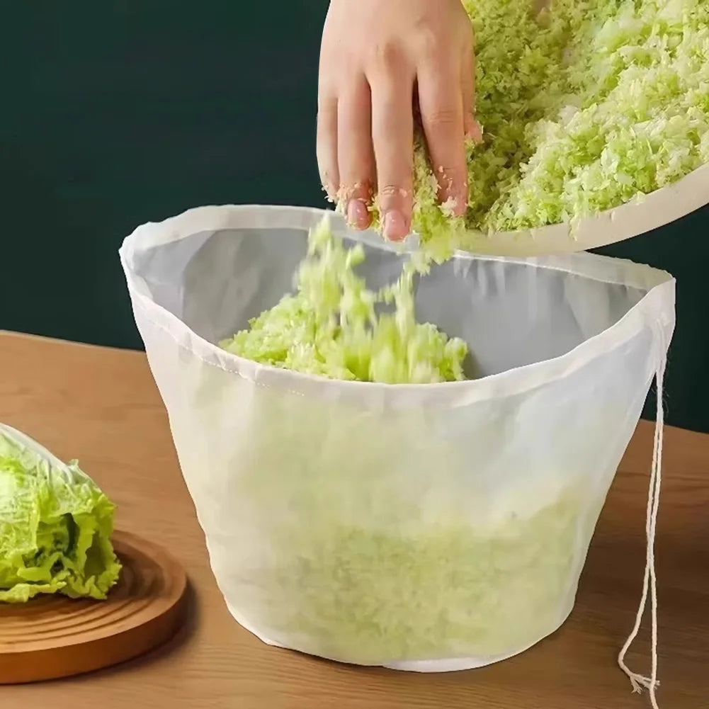 Soy Milk Bag Reusable Mesh Strainer Bag Multi-Function Brew Filter Bag Fine Mesh Food Strainer Bag for Cheese Making