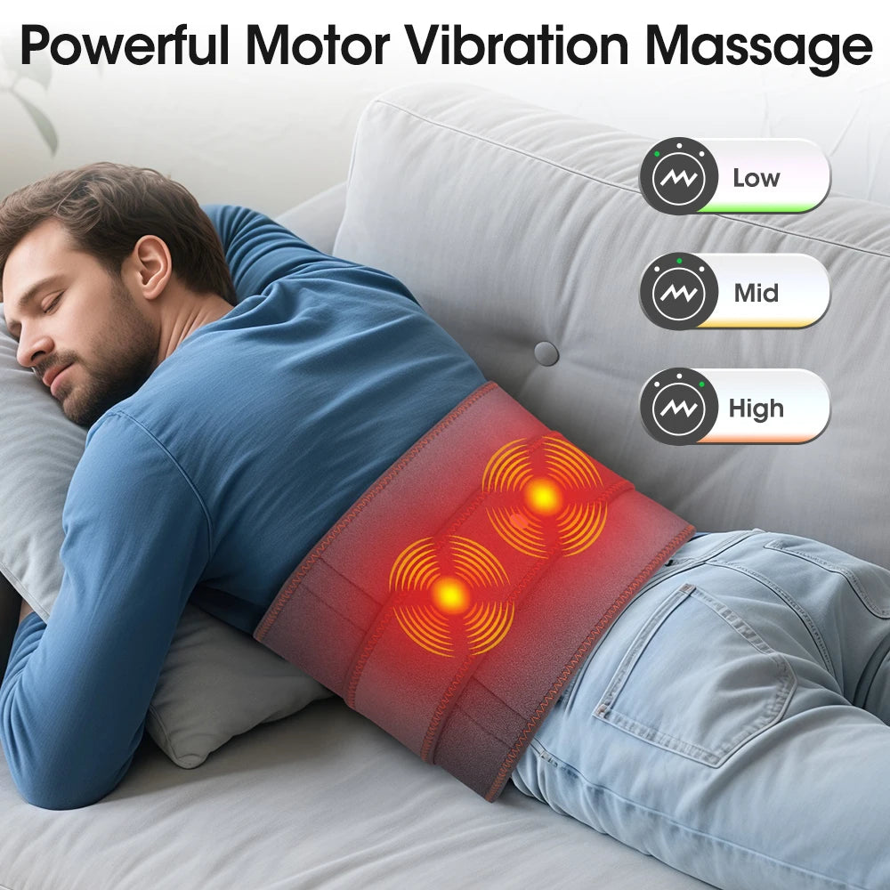 Heating Waist Massager Belts Vibration Inflatable Heated Pads Back Protector Waist Massage Relax Warmer