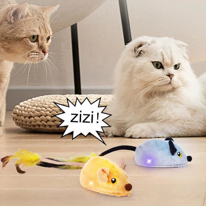 Interactive Cat Toy Mouse Rechargeable Moving Automatic Cat Toys Cat Mouse Toy Electric Mouse Cat Teaser Toys for Indoor Cats