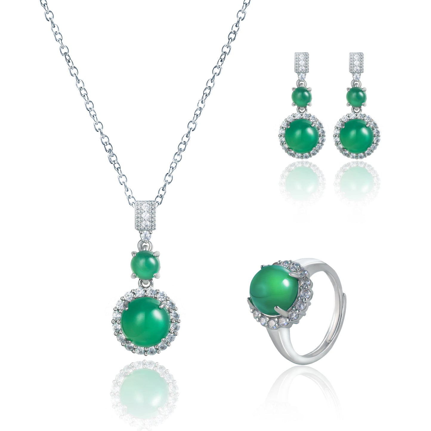 925 silver necklace bracelet set simple light luxury holiday birthday gift gift exquisite packaging gift box