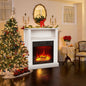 Electric Fireplaces LED Flame with Surround Heating Function Freestanding Timmer