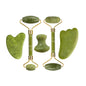 Natural Jade Roller Gua Sha Massage Set Guasha Board Comb Gouache Scraper Body Acupuncture Spa Facial Anti Aging Lifting Tools