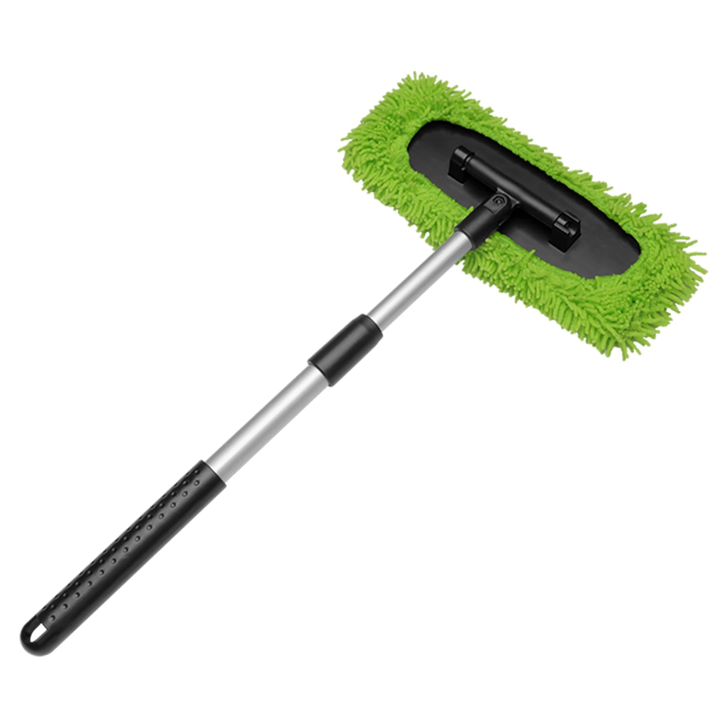 Interior Windshield Cleaning Tool with 180 Degree Rotatable and Extendable Handle Auto Inside Glass Wiper Kit for Cars