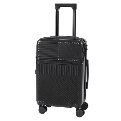 【Sheonly】20 Inch Front Opening Suitcase with TSA Lock and USB Charging Port