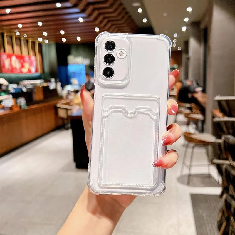 Clear Wallet Case for Samsung Galaxy A56 A55 A36 A26 A16 5G Card Cases Galaxy A54 A35 A25 A15 A34 A24 A14 A53 A33 A23 A52 Cover