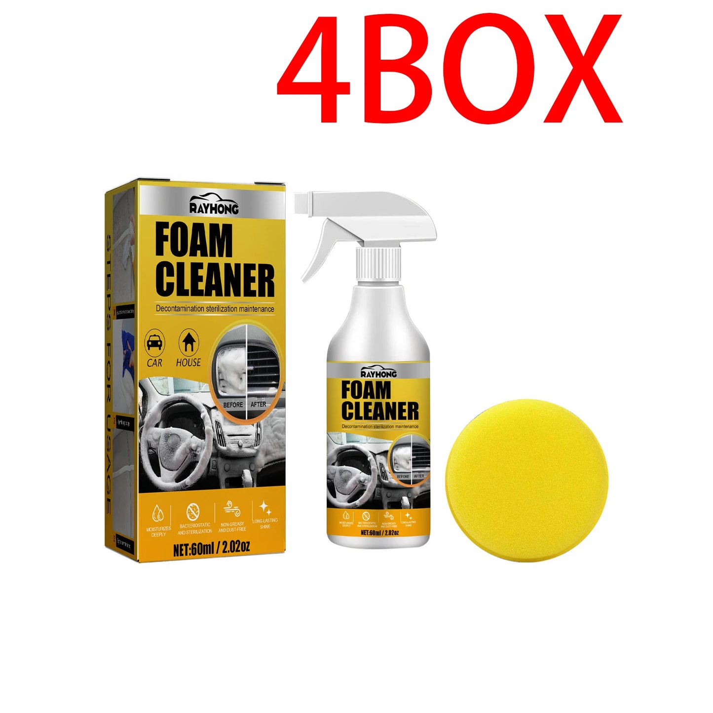 Car Seat Stain Remover Cleaning Foam Spray Free from washing Car Rust Remover Cleaning Multi Purpose Foam Cleaner Car House Seat