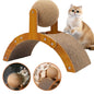 Cat Grinding Paw Toy 2In1 Cat Scratching Ball Wooden Cat Scratcher Sisal Scratch Board Wear-Resistant Solid Wood Scraper for Cat