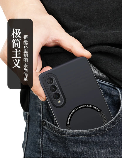 Ultra Thin Skin Feel Case for Samsung Galaxy Z Fold 3 4 5 6 7 Fold5 for Magsafe Magnetic Wireless Charging Fold6 Fold4 Cover