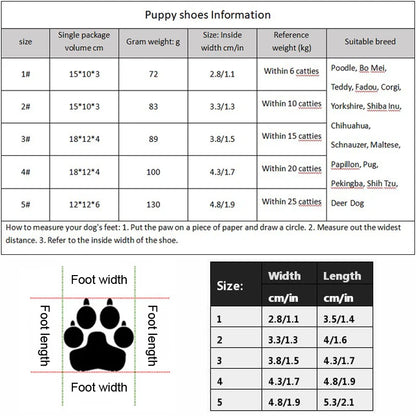 Dog Shoes Non-Slip Soles Thick Plush Protection Paw Pet Shoes Warm For Dog Non-Slip Dog Shoes Breathable Climbing Pets Booties
