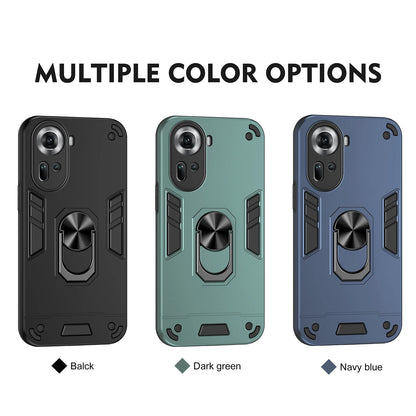 Magnetic Phone Holder Case for OPPO Reno 10 11 Pro 5G 8T Cases Luxury Protect Bumper Back Cover for OPPO Reno7 8 Lite