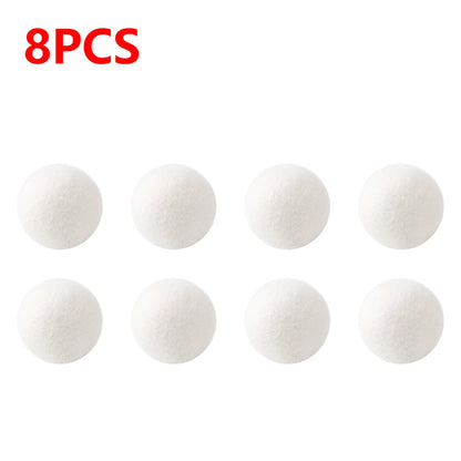 10-1PC Wool Dryer Balls Fabric Virgin Reusable Softener Laundry 3/4/5cm Dry Kit Ball Practical Home Washing Ball Wool Dryer Ball