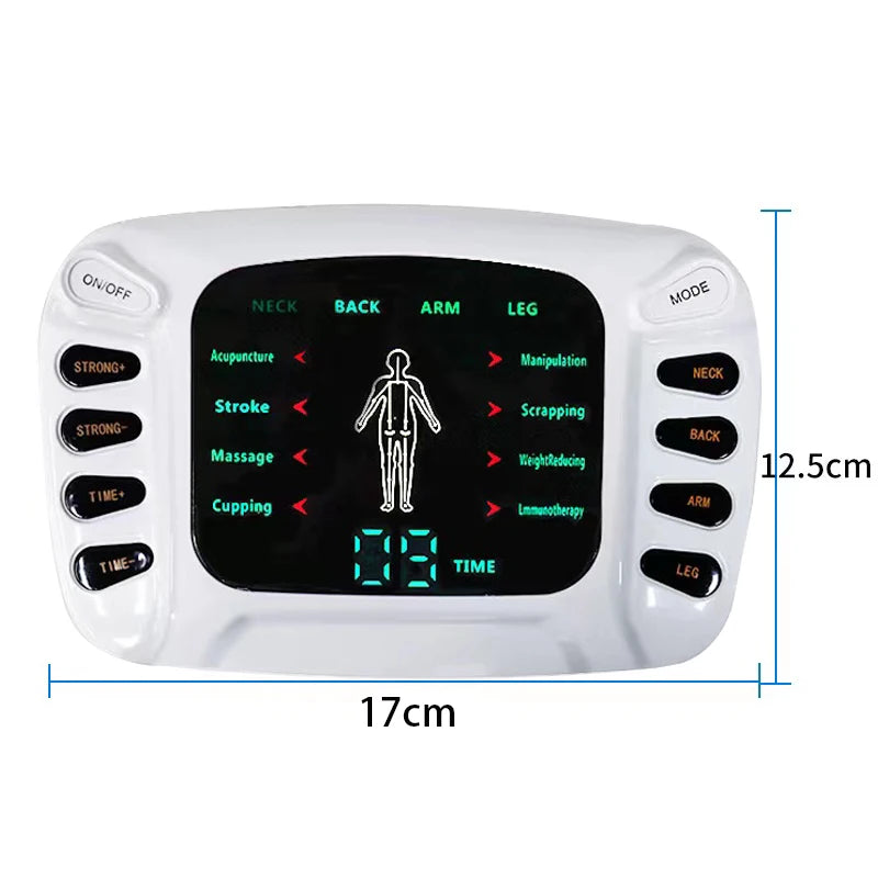 Electric Massager with 8 Massage Modes TENS Low Frequency Pulse EMS Muscle Stimulator for Relaxation