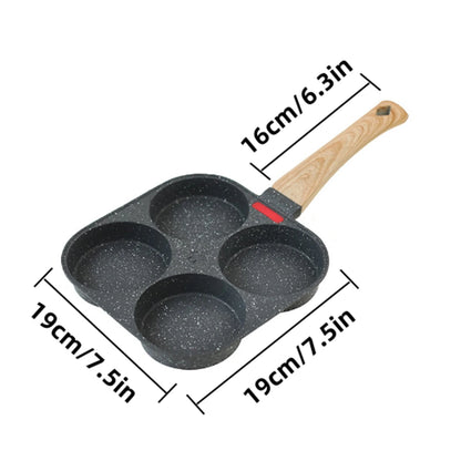 Egg Frying Pan Nonstick Coating Mini Skillet, Comfortable Handle, For Omelettes, Pancakes, And Hamburgers, Outdoor Camping