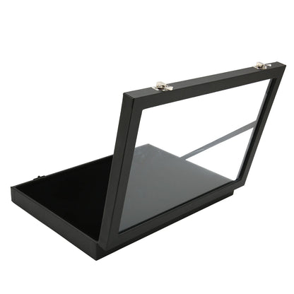 Pin Display Case Easy Cleaning Pin Collection Display Case Transparent Stylish Dustproof Glass for Military Medal for Pin