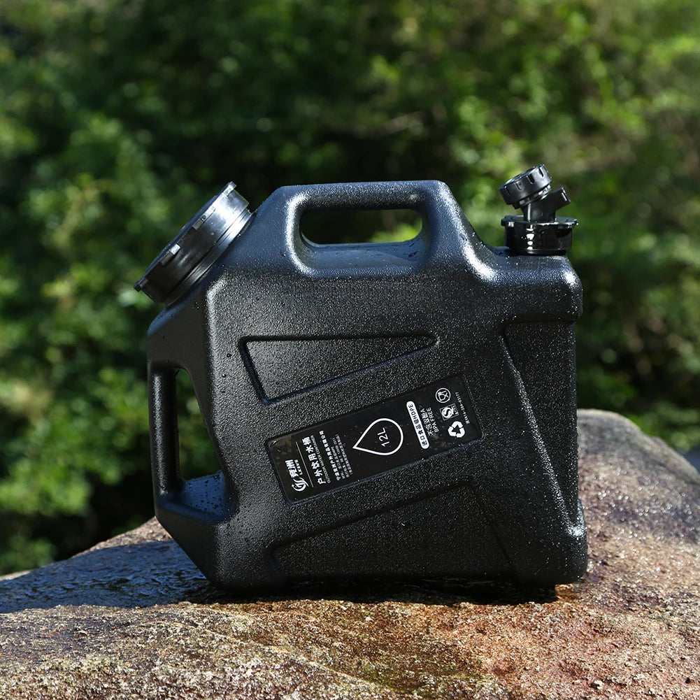 12L Camping Water Container Large Capacity No Leakage BPA Free Camping Water Tank for Camping Hiking
