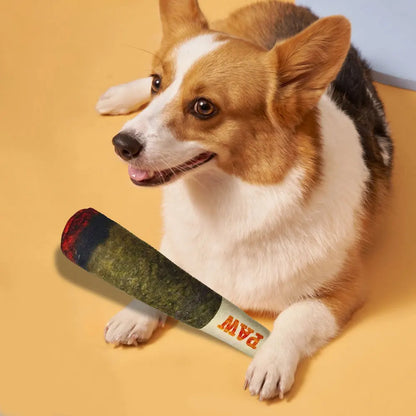 1-5PCS Funny Interactive Dog Chewing Toy Creatives Cigarette Design Squeaky Sound for Dog The Perfect Pet Gift for Plays Dogs To