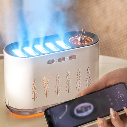 7 Colors LED Mist Humidifier Night Light Quiet Aroma Diffuser with 5 Nozzle Spray Cool Air Purifier Oil Diffuser for Home Office